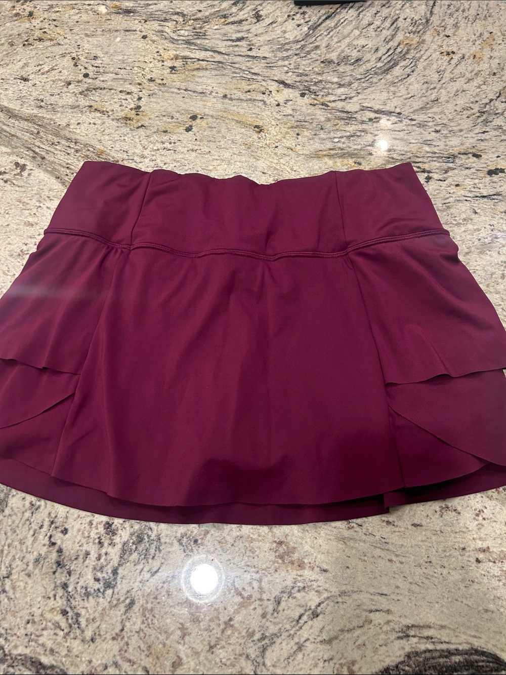 Athleta size small Burgundy Layered Active Skort tennis pickleball casual